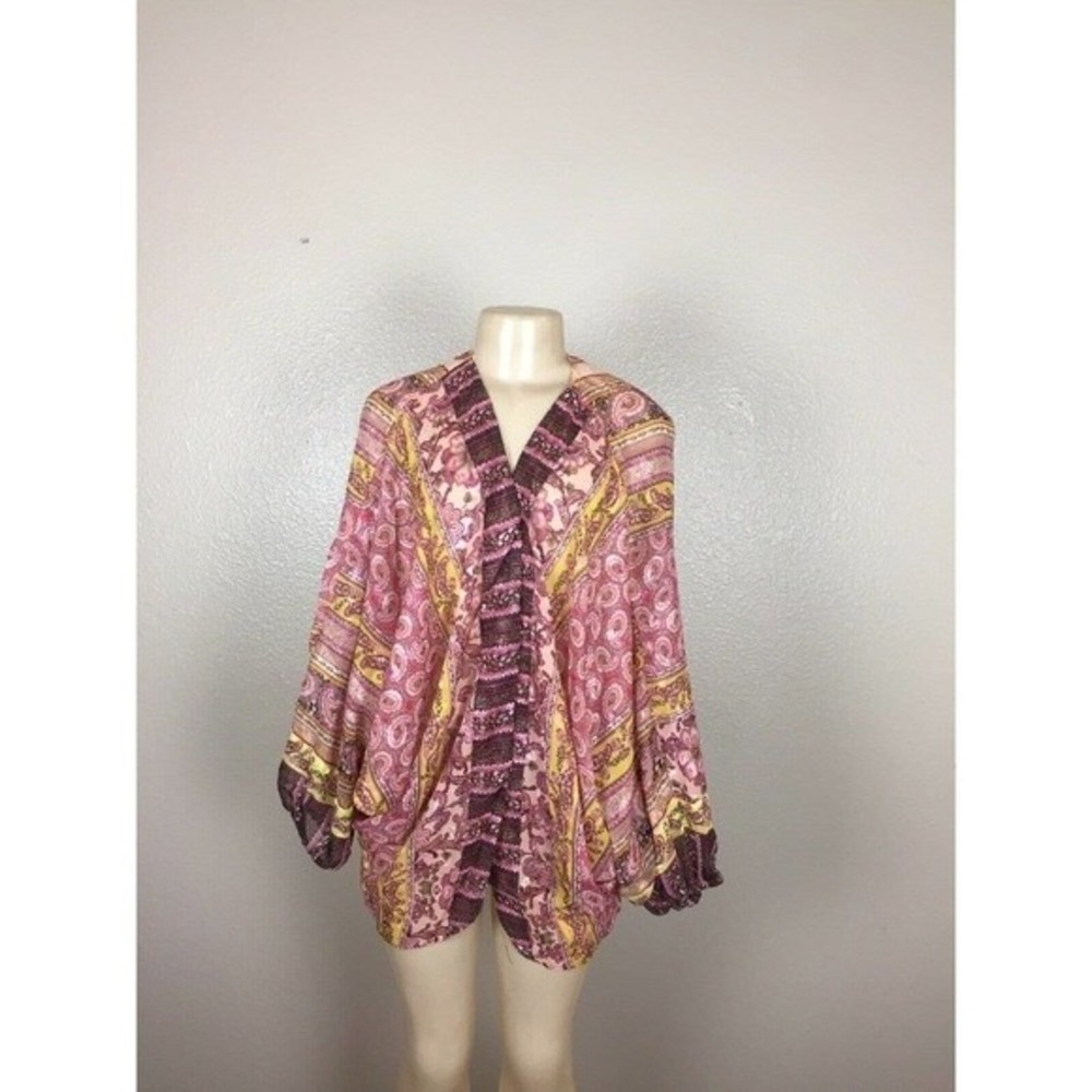 Umgee Yellow,Pink  Kimono Size S/M